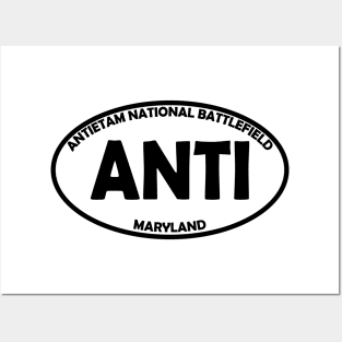 Antietam National Battlefield oval Posters and Art